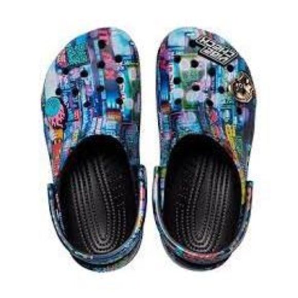 Crocs Classic Cyber Nights Clogs Sz 10 W 8 M Unisex Blue - Picture 1 of 7